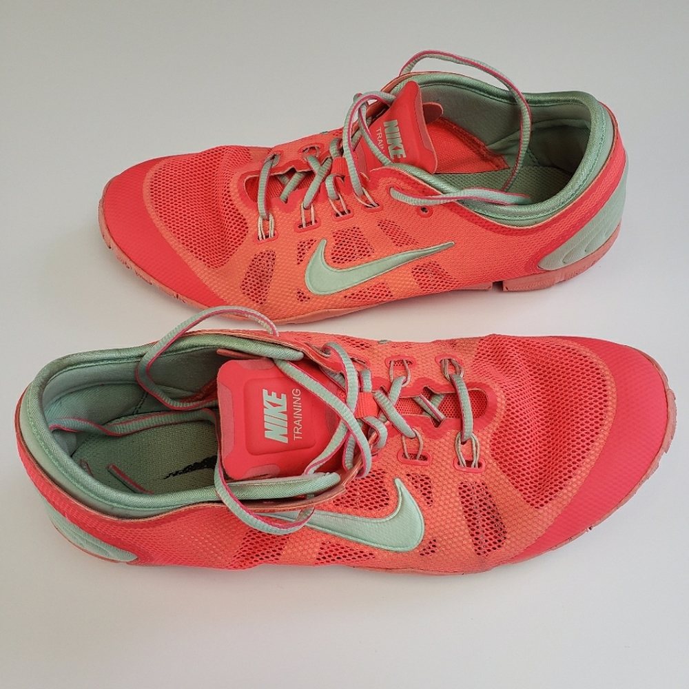 Nike Free Bionic Training Sneakers Running Athletic Shoes, Women's 9.5, Orange
